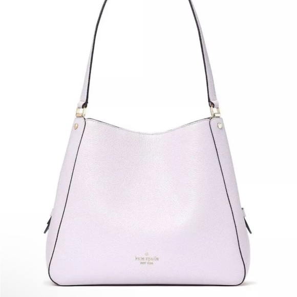 Kate Spade NY Leila Medium Triple Compartment Shoulder Bag - Lilac Moonl… - Picture 1 of 4